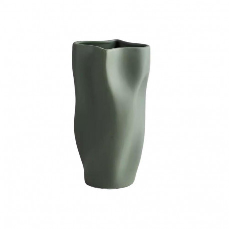 VASE CERAMIC DOMOLETTI DARK GREEN H 30CM