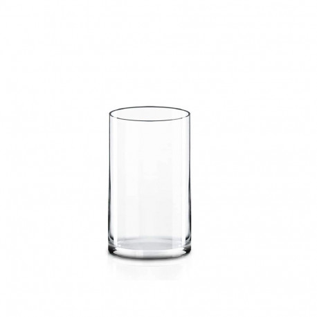 GLASS VASE CLEAR 12X20CM