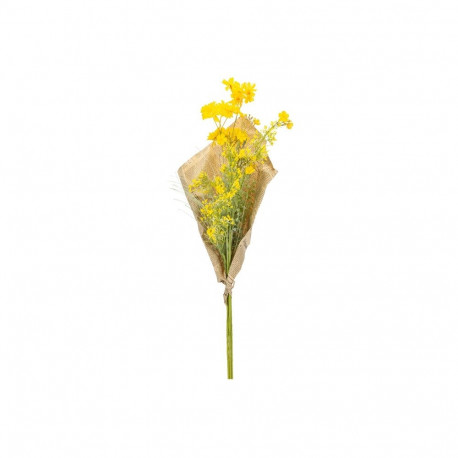 kunstlillekimp paberis 75cm, kollane