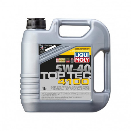LIQUI MOLY mootoriõli TOP TEC 5W40 4L