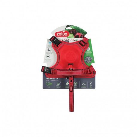 SUSPENDERS WITH LEASH L RED