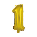 MINI NUMBER 1 GOLD FOIL BALLOON
