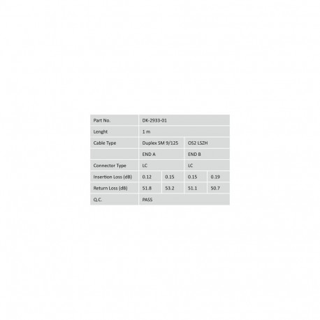 Digitus Fiber Optic Singlemode Patch Cord, LC / LC