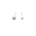 Digitus Lightning silicone connection cable, USB-A - Lightning 0.5m, white
