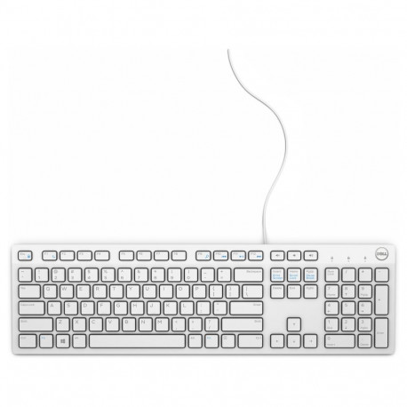 "Dell KB216 kabelgebundenes USB Keyboard - DE Layout - White"