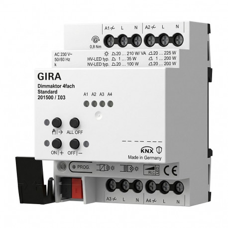 GIRA hämardusaktuaator 201500 4f REG Std KNX Secure