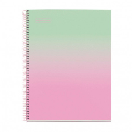 Kaustik A4 80l ruut spiraal 4-ne augustus GRADIENT ROSA&MINT Miquelrius