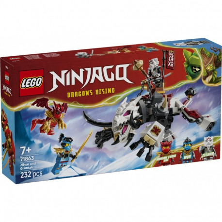 Ninjago klotsid 71863 Zilvar ja lohekoletis Grimtak