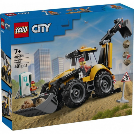 Ehituskomplekt City 60480 laadur-ekskavaator, kollane