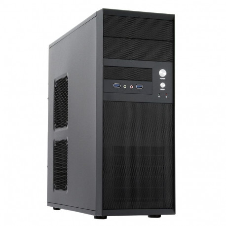Chieftec computer case CQ-01B-U3-OP MidiTower ATX/MicroATX, black (CQ-01B-U3-OP)