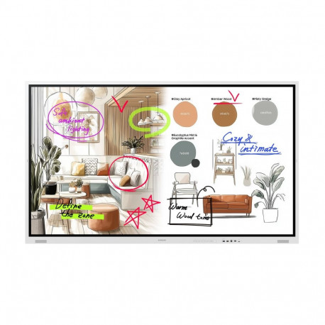 Samsung infrapuna puuteekraan FLIP 5 PRO WM75FX 75inch 20p UHD 3840x2160 16:9 350 ilma klaasita 16/7