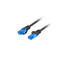 Network Cable - Lanberg Patchcord S/FTP CAT.6A 0.5M Black LSZH