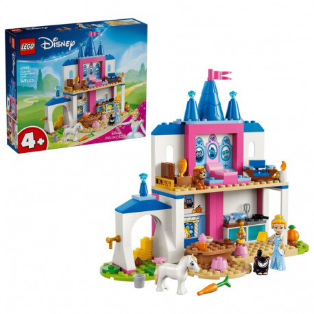 Toy Building Set - LEGO Disney 43283 Cinderella Animal Friends Castle 149 Pieces Minifigure Blue
