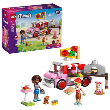 Toy Set - LEGO Friends 42694 Pizza Truck 190 Pieces, 2 Minifigures, Ages 6+, Multicolor