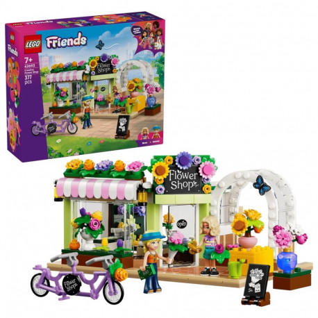 Toy Building Set - LEGO Friends 42693 Creative Flower Shop 377 Pieces, 2 Minifigures, Multicolor