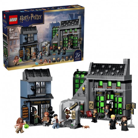 Toy Set - LEGO Harry Potter 76471 Knockturn Alley Wizarding Shops 788 Pieces 8 Minifigures Multicolo