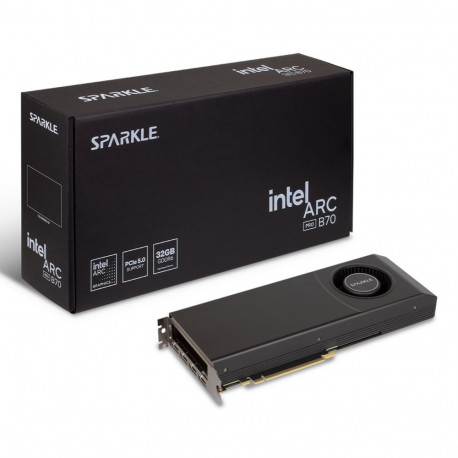 Graphics Card - Sparkle Technology Arc Pro B70 32 GB GDDR6 2800 MHz 7680 x 4320 Black