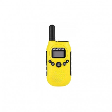 Children's Walkie Talkie - Baofeng BF-T6 8 Channels, VOX, USB Charging, Panda Yellow