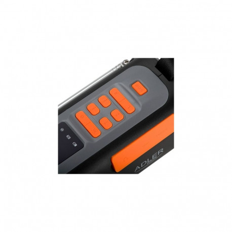 Emergency Radio - Adler AD 1920 Portable Solar Panel Crank Powerbank 4500 mAh Black
