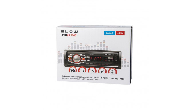 Car Audio System - BLOW AVH-8626 MP3 Bluetooth USB AUX MicroSD Black
