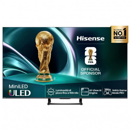 164,0cm/65" (3840x2160) Hisense 65U7NQ 16:9 Mini LED 144Hz HDMI USB WLAN Bluetooth HDR10+ Adaptive m