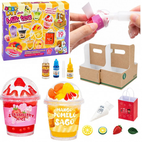 Loomekomplekt tee-ise squishy-piimajookide tegemiseks ja kaunistamiseks