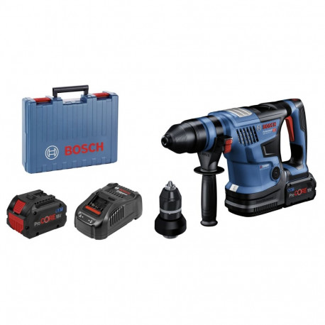 Aku puurvasar GBH 18V-34 CF Professional 2x ProCORE18V 5,5Ah akud Bluetooth moodul kohver, sinine/mu