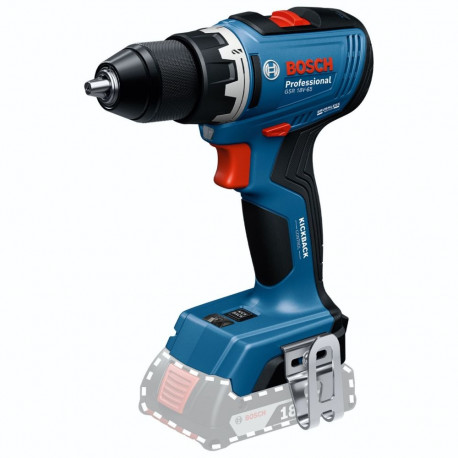 Akku-Bohrschrauber GSR 18V-65 Professional solo, 18Volt (blau, ohne Akku und Ladegerät)