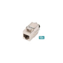 Digitus CAT 8.1 Keystone module, shielded, tool-free mounting connection - 12 pcs.