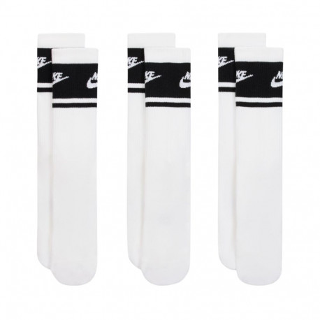 Nike sokid IM7949 901 3 paari 38-42,5, valge-mustad