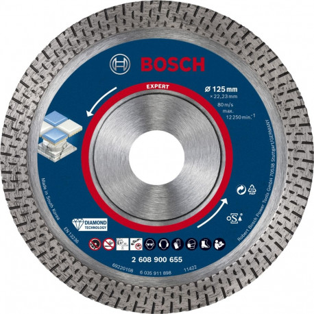 Diamanttrennscheibe Expert HardCeramic, Ø 125mm (Bohrung 22,23mm)