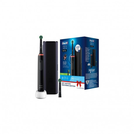 Oral-B Pro 3 3500 Adult Rotating toothbrush Black