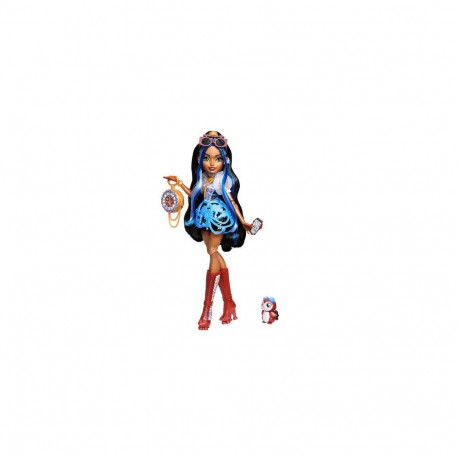 Monster High Robecca Steam Fashion Doll with Blue Blouse and Rocket Boots