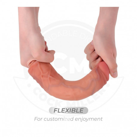 COCK MILLER realistlik vibreeriv dildo imekorgiga kaugjuhtimispuldiga 20.5cm