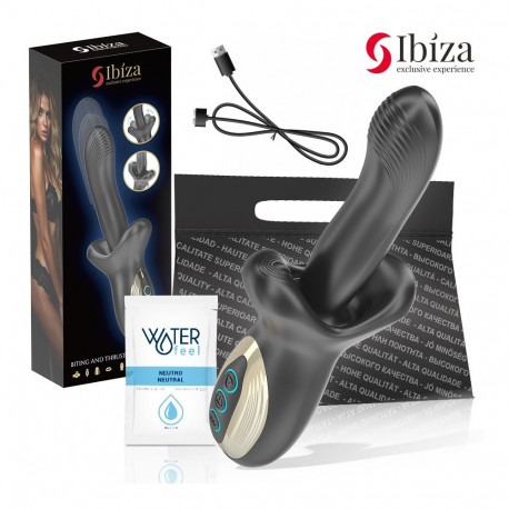 IBIZA võimas vibrator tõukava ja hammustava efektiga