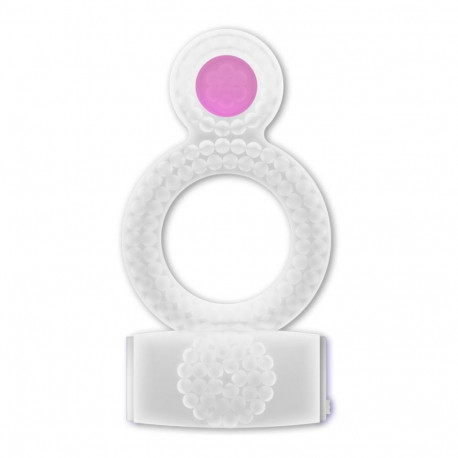 CASUAL LOVE - RING VIBRATING DOUBLE PLEASURE TRANSPARENT