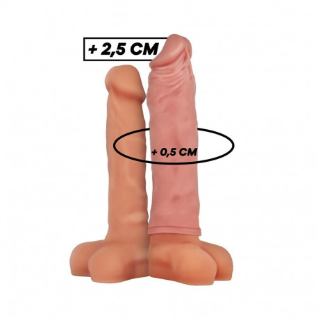 VIRILXL peenise pikendaja V5 vedelsilikoon, naturaalne