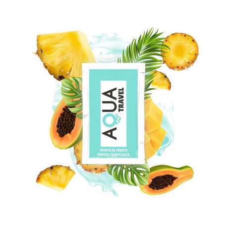 AQUA TRAVEL - TROPICAL FRUITS FLAVOUR WATERBASED LUBRICANT 6 ML