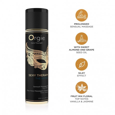 Orgie sensuaalne massaažiõli Sexy Therapy The Secret 200 ml