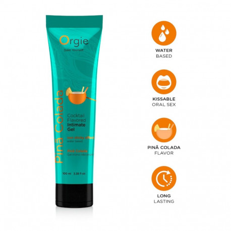 Orgie intiimgeel Pina Colada veepõhine suudeldav 100ml