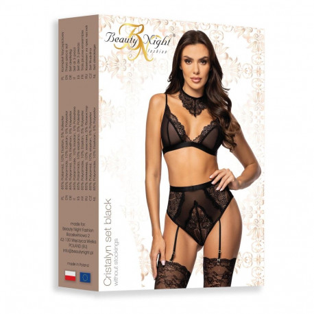 Cristalyn komplekt, must