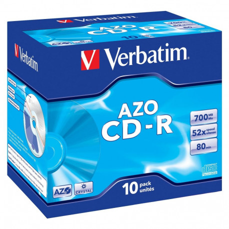 "1x10 Verbatim Data Life plus CD-R 80 / 700MB, 52x Speed JC"