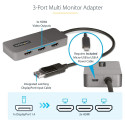 "StarTech 3-PORT DISPLAYPORT MST HUB"