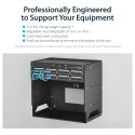 "Wandmontage Server Rack mit Fachboden - 4HE - Anpassbar von 30,5 cm - 45,7cm"