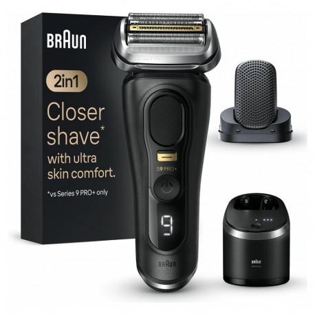 "Braun Series 9 Pro+ 9590cc System wet&dry Atelier Black"