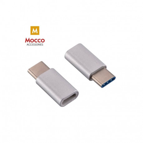 Mocco Universal Adapter Micro USB to USB Type-C Connection Silver