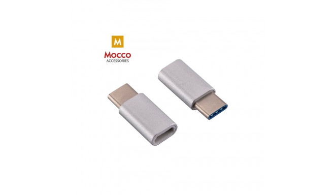 Mocco Universal Adapter Micro USB to USB Type-C Connection Silver