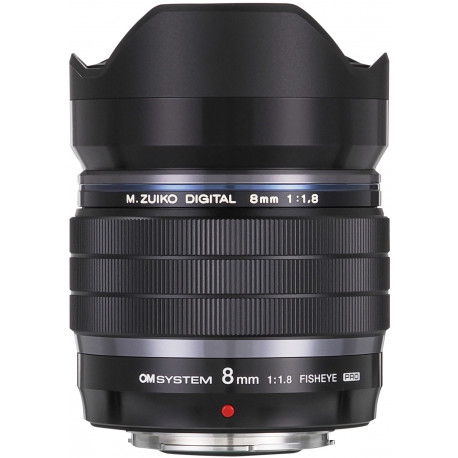 OM SYSTEM M.Zuiko Digital ED 8mm f/1.8 Fisheye Pro objektiiv, must