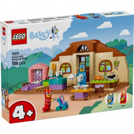 Blocks ehituskomplekt 11221 Bluey kool koos Rusty ja Blueyga