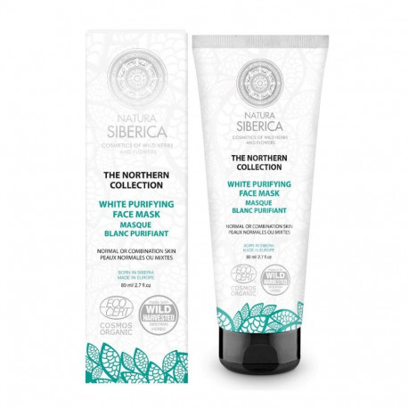 NATURA SIBERICA näomask THE NORTHERN COLLECTION 60ML, valge